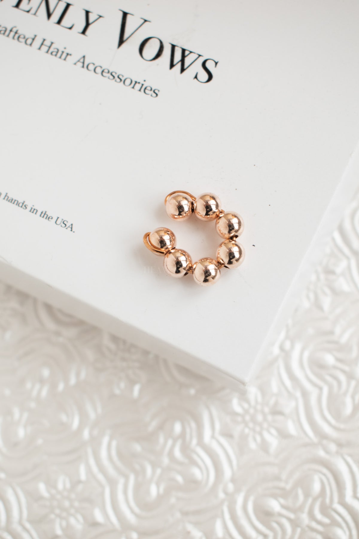 Classic Metallic Earcuff, handmade by Heavenly