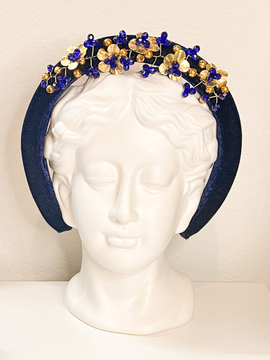 Indigo Headband, handmade by Heavenly