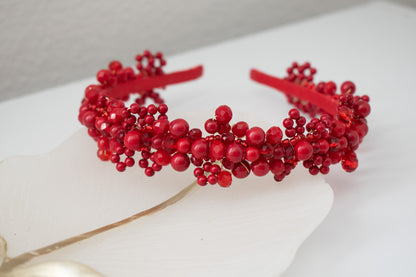 Redbliss Headband, handmade by Heavenly